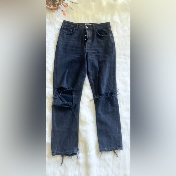 Agolde Riley jeans black 26 - Picture 1 of 3